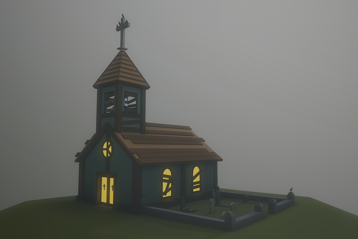 Old Church in Urban - product preview 8