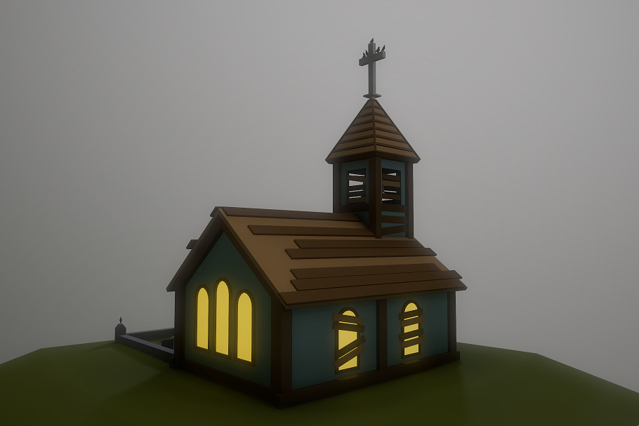 Old Church in Urban - product preview 2