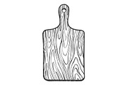 Wooden Cutting board sketch