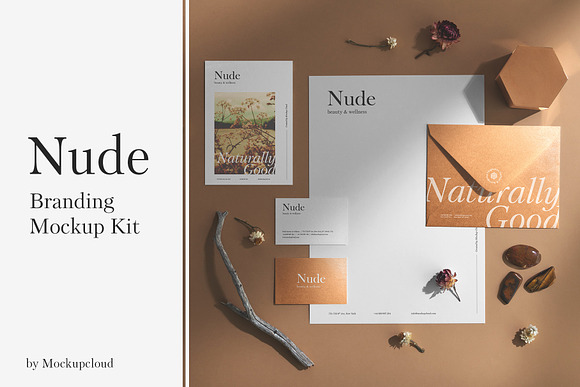 Nude Branding Mockup in Branding Mockups - product preview 12