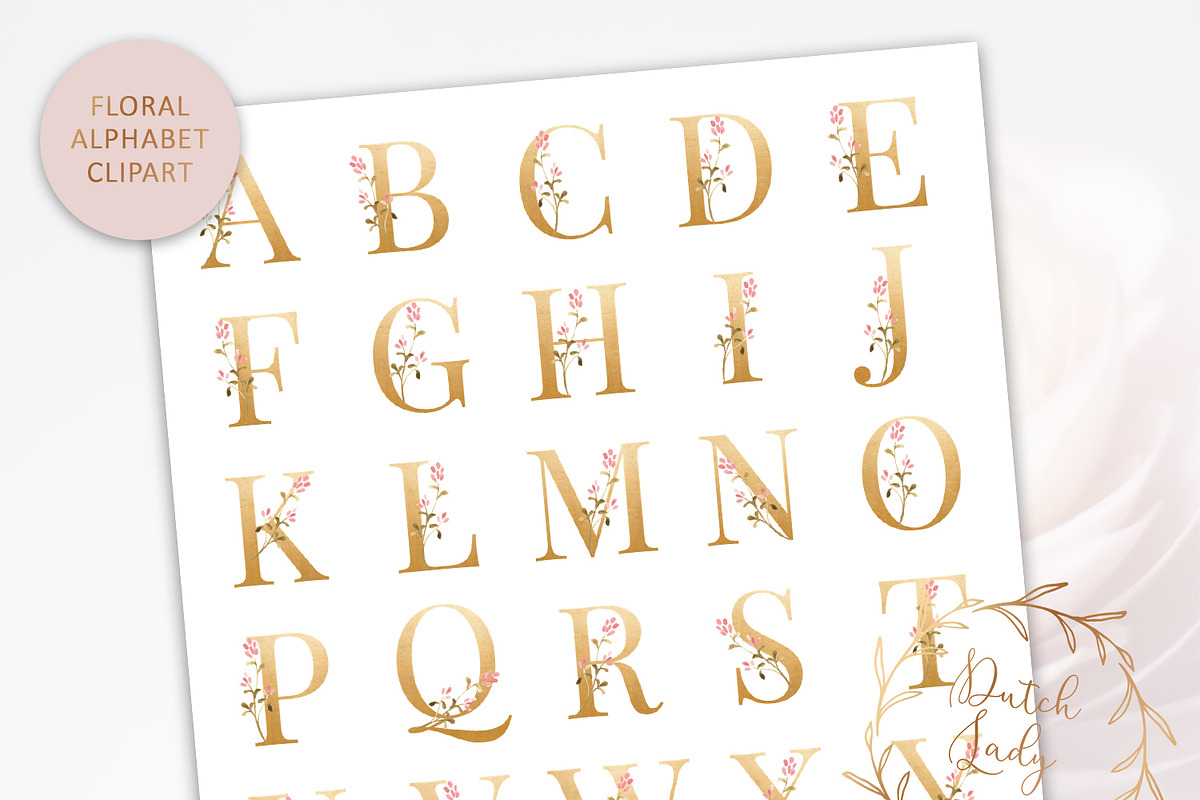 Alphabet & Number Clipart Set #1 in Illustrations - product preview 8