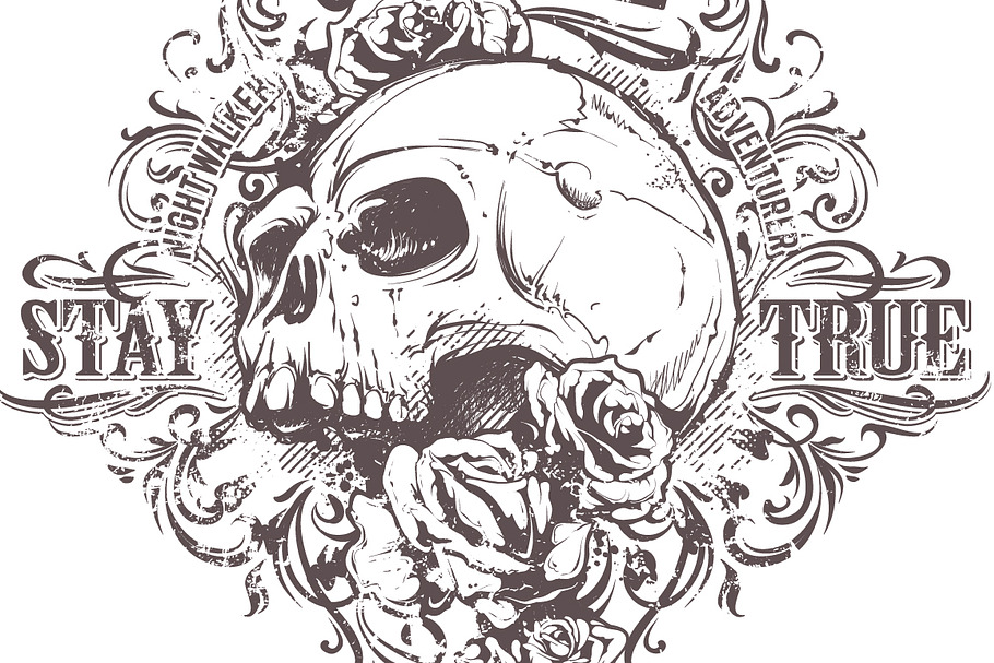 Stay True | Skull Prints Set