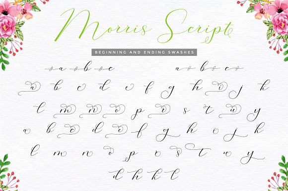 Morris Script | Font Duo in Script Fonts - product preview 11