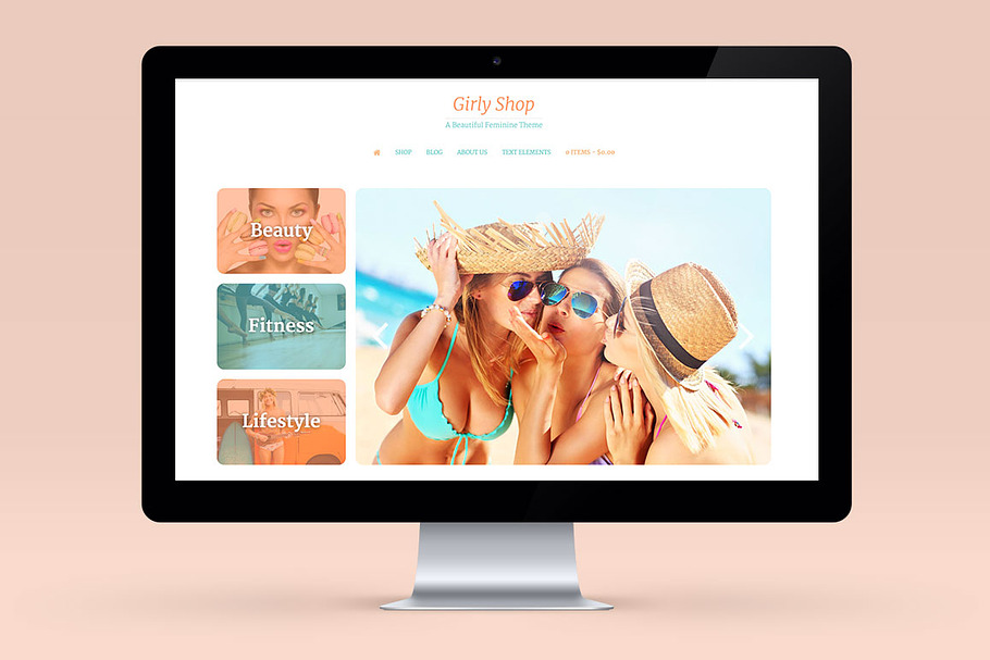 Girly Theme - Wordpress Blog E-com in WordPress Commerce Themes - product preview 8