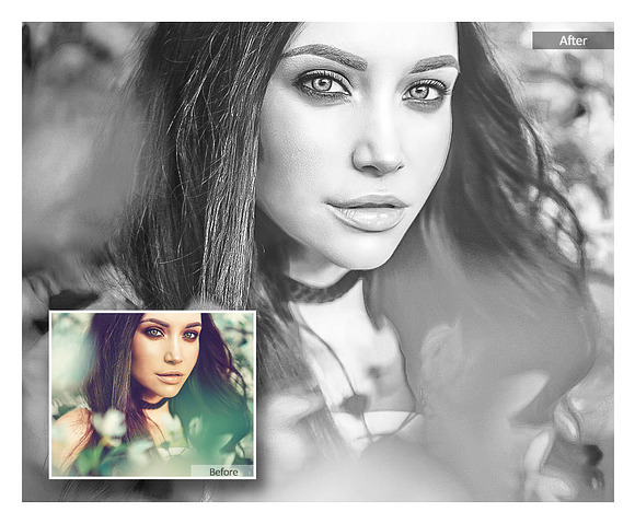 150 Black White Lightroom Presets in Add-Ons - product preview 1