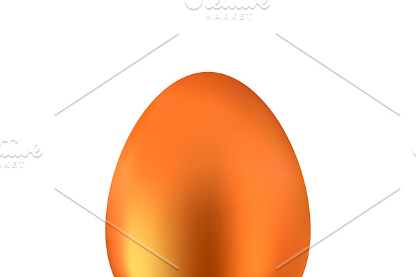 Realistic Goldtn Easter egg