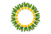 Indian floral wreath.