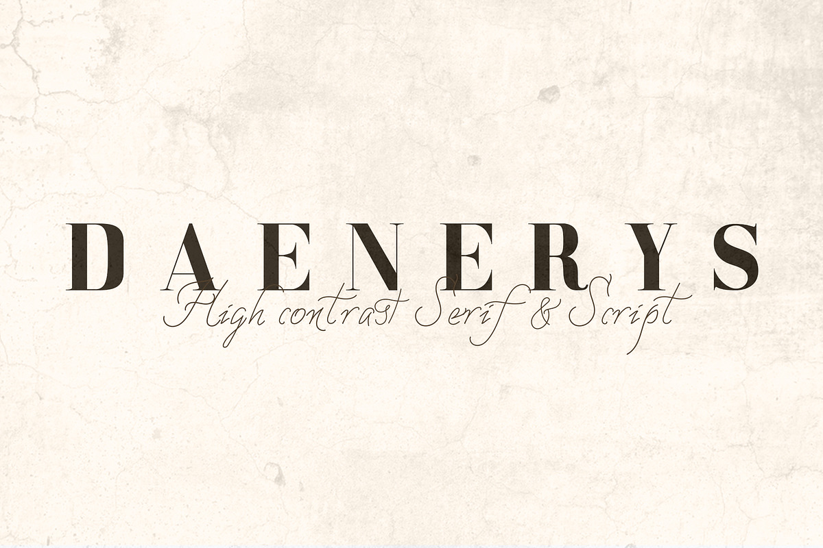 DAENERYS Serif and Script Font Duo in Serif Fonts - product preview 8
