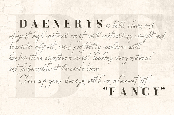 DAENERYS Serif and Script Font Duo in Serif Fonts - product preview 1