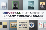 Universal Flat Mockup - Any Format