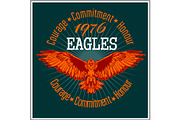 Vintage label Eagle - Retro emblem