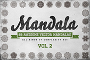 Awesome 69 Mandala II Set in Vector