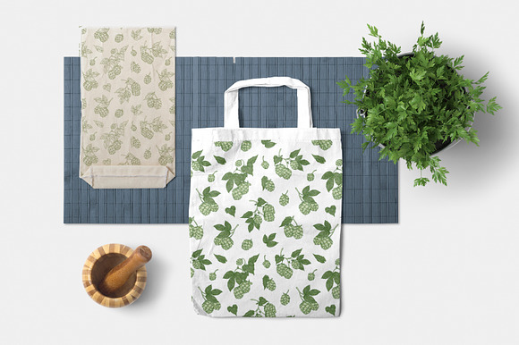 Hop set and seamless in Illustrations - product preview 3