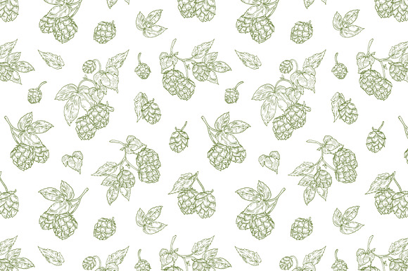 Hop set and seamless in Illustrations - product preview 7