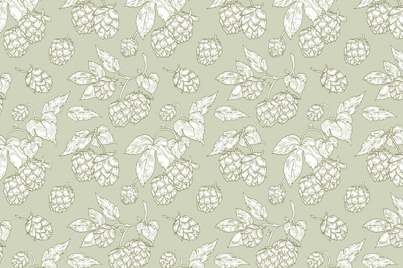 Hop set and seamless in Illustrations - product preview 8