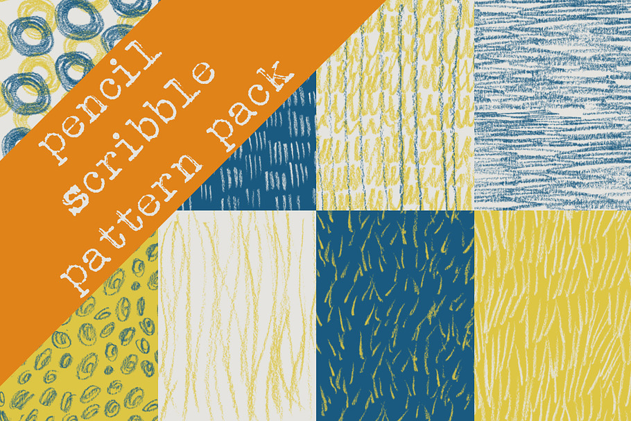 Pencil Scribble Pattern Pack in Photoshop Brushes - product preview 8