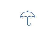 Insurance, umbrella line icon