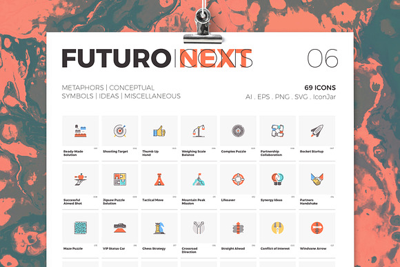 Futuro Next Icons / Metaphors Pack in Icons Packs - product preview 4