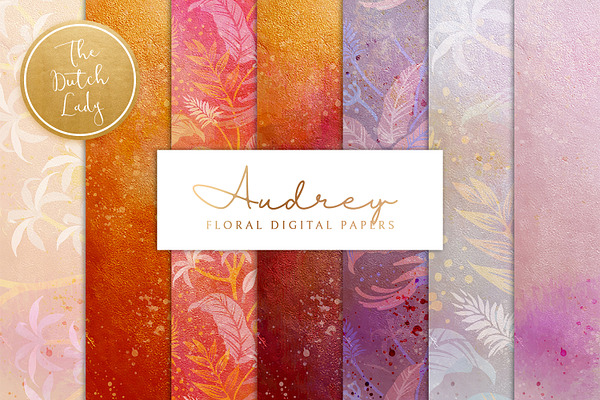 Floral Background & Paper - Audrey