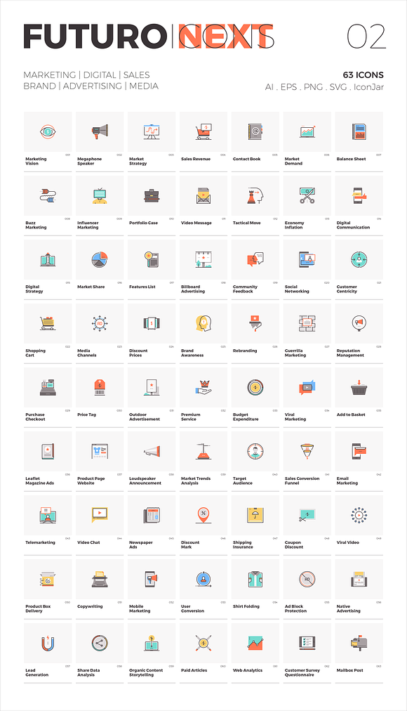 Futuro Next Icons / Marketing Pack in Marketing Icons - product preview 5