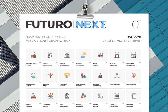 Futuro Next Icons / Business Pack in Simple Line Icons - product preview 4