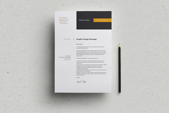 Delta Resume Template in Resume Templates - product preview 1