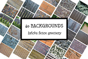 Bricks, fence and greenery