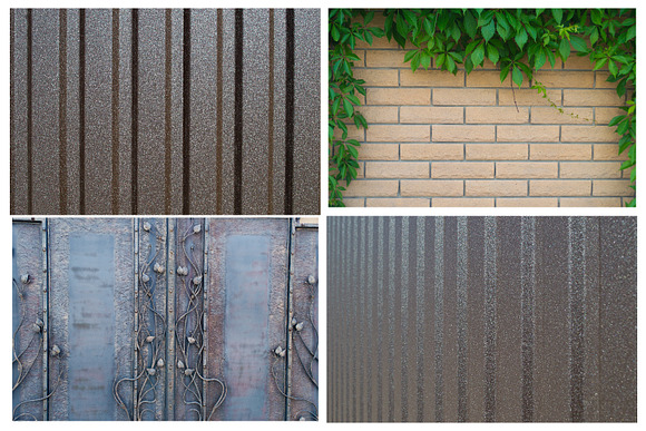 Bricks, fence and greenery in Textures - product preview 6