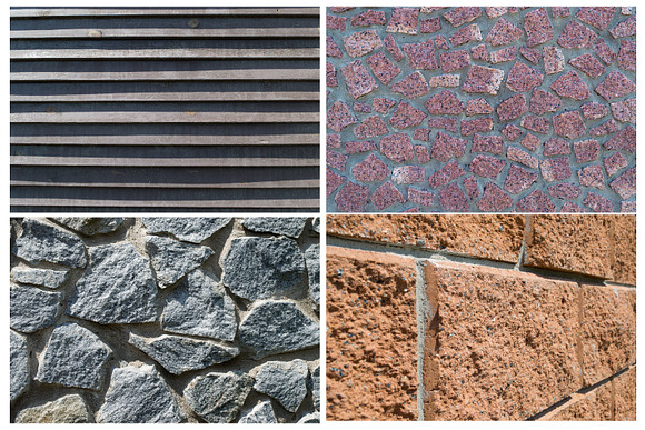 Bricks, fence and greenery in Textures - product preview 8