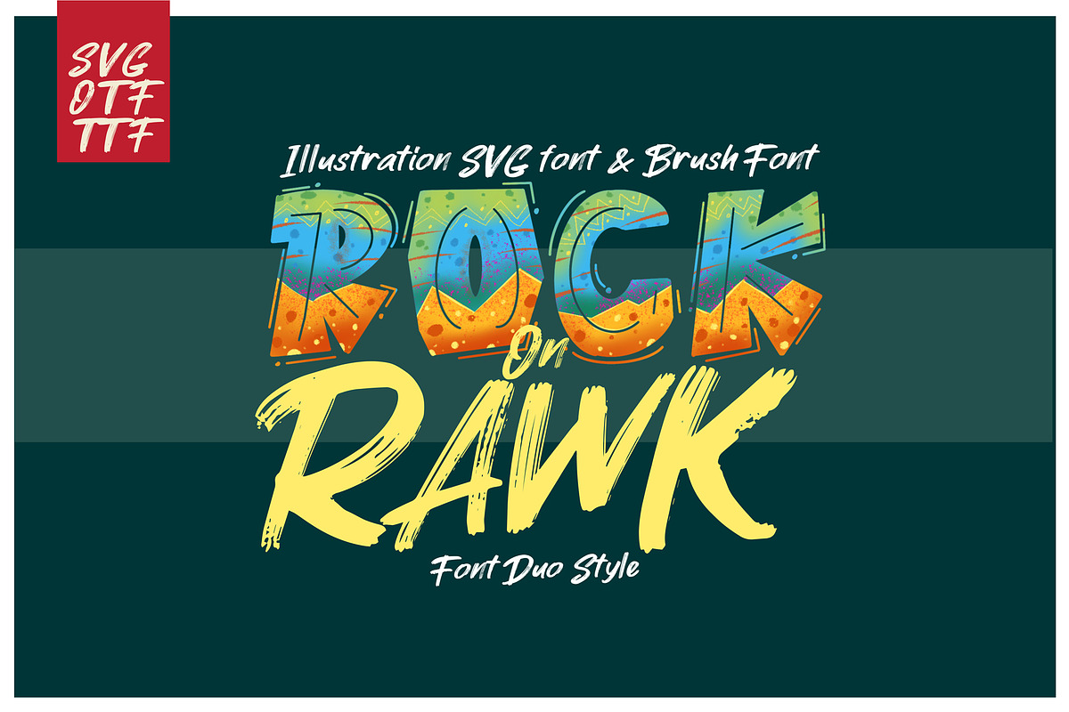Download Free Rocked Svg Font PSD Mockup Template