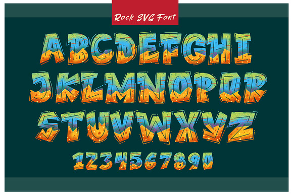 ROCK on RAWK | SVG Font Duo in Symbol Fonts - product preview 2