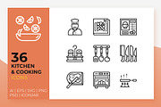 Kitchen & Cooking Icons