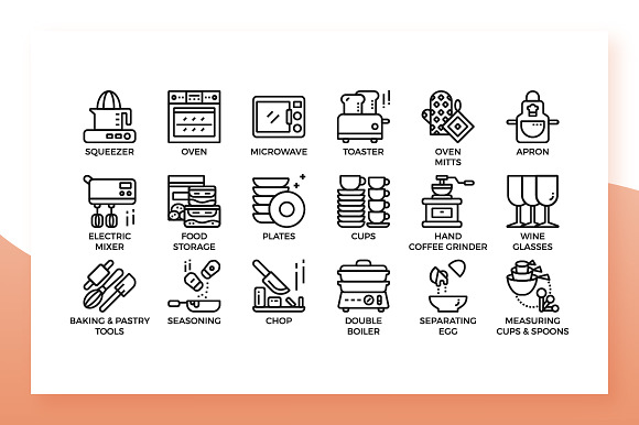 Kitchen & Cooking Icons in Icons - product preview 2