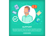 Call center concept support voice