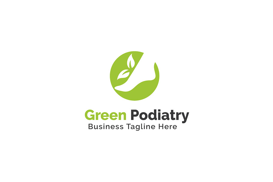 Green Podiatry Logo Template