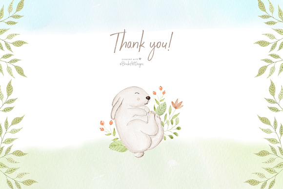 Happy Easter. Watercolor clipart. in Illustrations - product preview 7