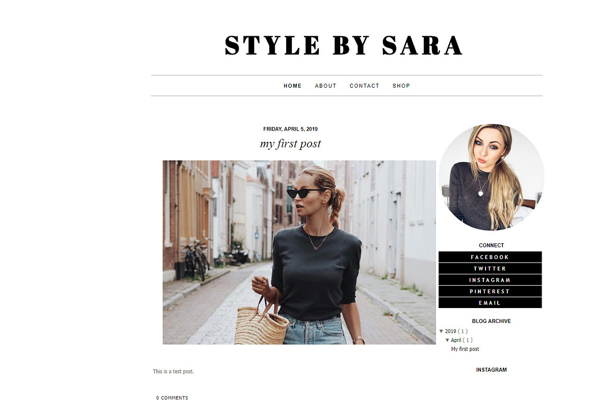 fashion blogger template in Website Templates - product preview 8