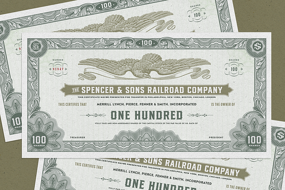 S&S National Currency Font Bundle in Stamp Fonts - product preview 4
