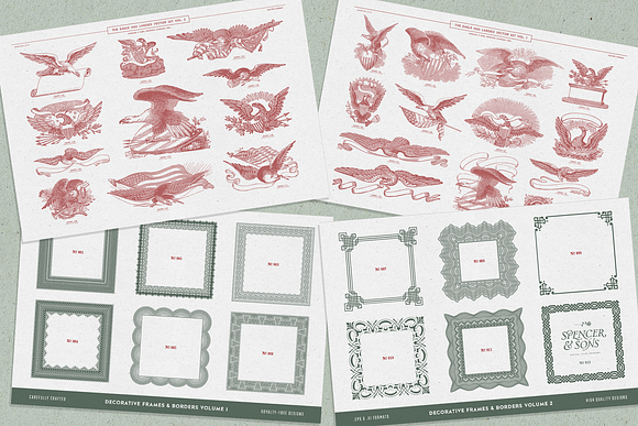 S&S National Currency Font Bundle in Stamp Fonts - product preview 5