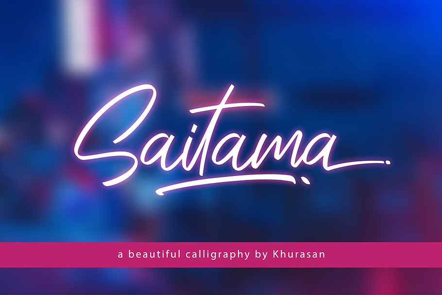 Saitama Script in Script Fonts - product preview 8