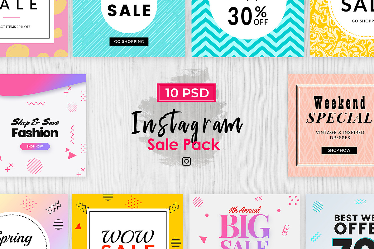 Instagram Sale Pack in Instagram Templates - product preview 8