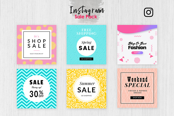 Instagram Sale Pack in Instagram Templates - product preview 1