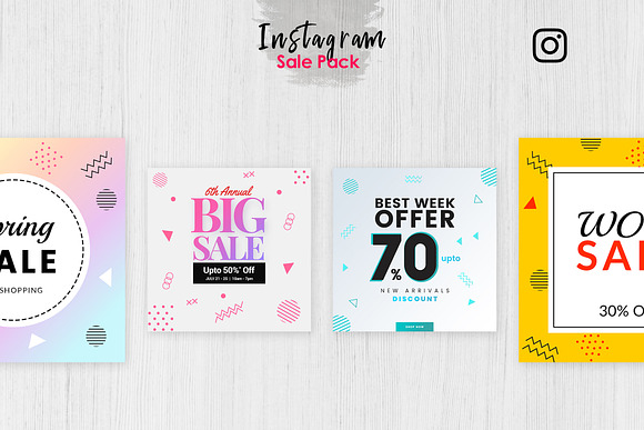 Instagram Sale Pack in Instagram Templates - product preview 2