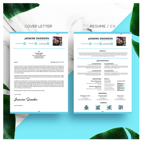 Minimalist Resume + Cover Letter in Resume Templates - product preview 2