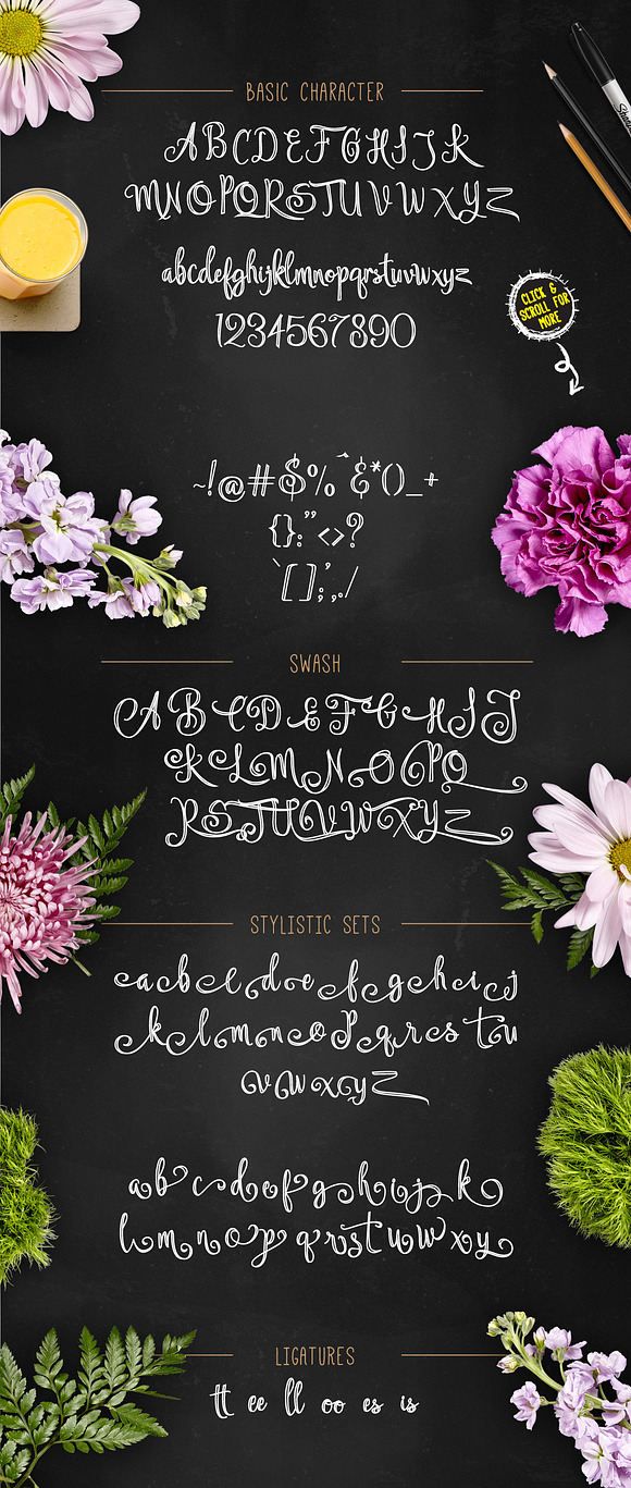 Aysheea Inline Script in Chalkboard Fonts - product preview 4