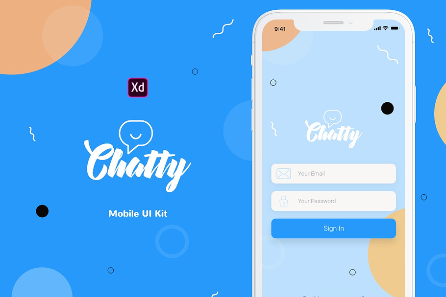 Chatty Mobile UI Kit in UI Kits and Libraries - product preview 8
