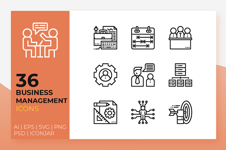 Business Management Icons in Icons - product preview 8