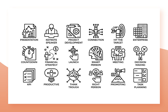 Business Management Icons in Icons - product preview 1