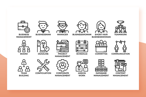 Business Management Icons in Icons - product preview 2