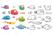 Cartoon Fish Collection for Kids